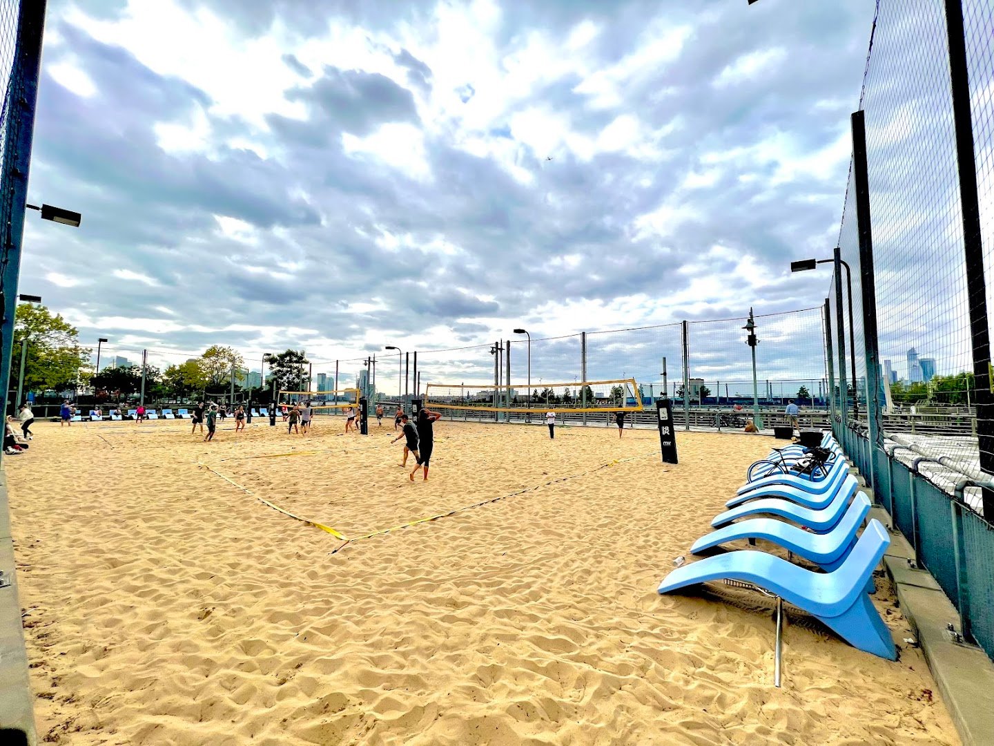 Pier 25 Beach Volleyball Courts, New York